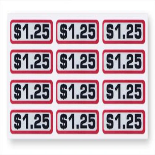 $1.25 Coin Slide Decals