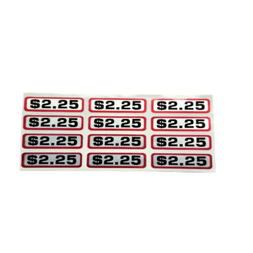 $2.25 Coin Slide Decals