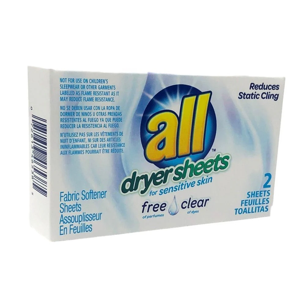 All Free Clear Dryer Sheets