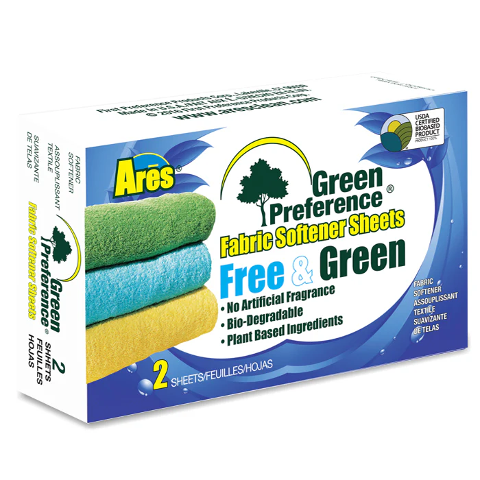 Ares Free &  Green Preference  Fabric Sheets