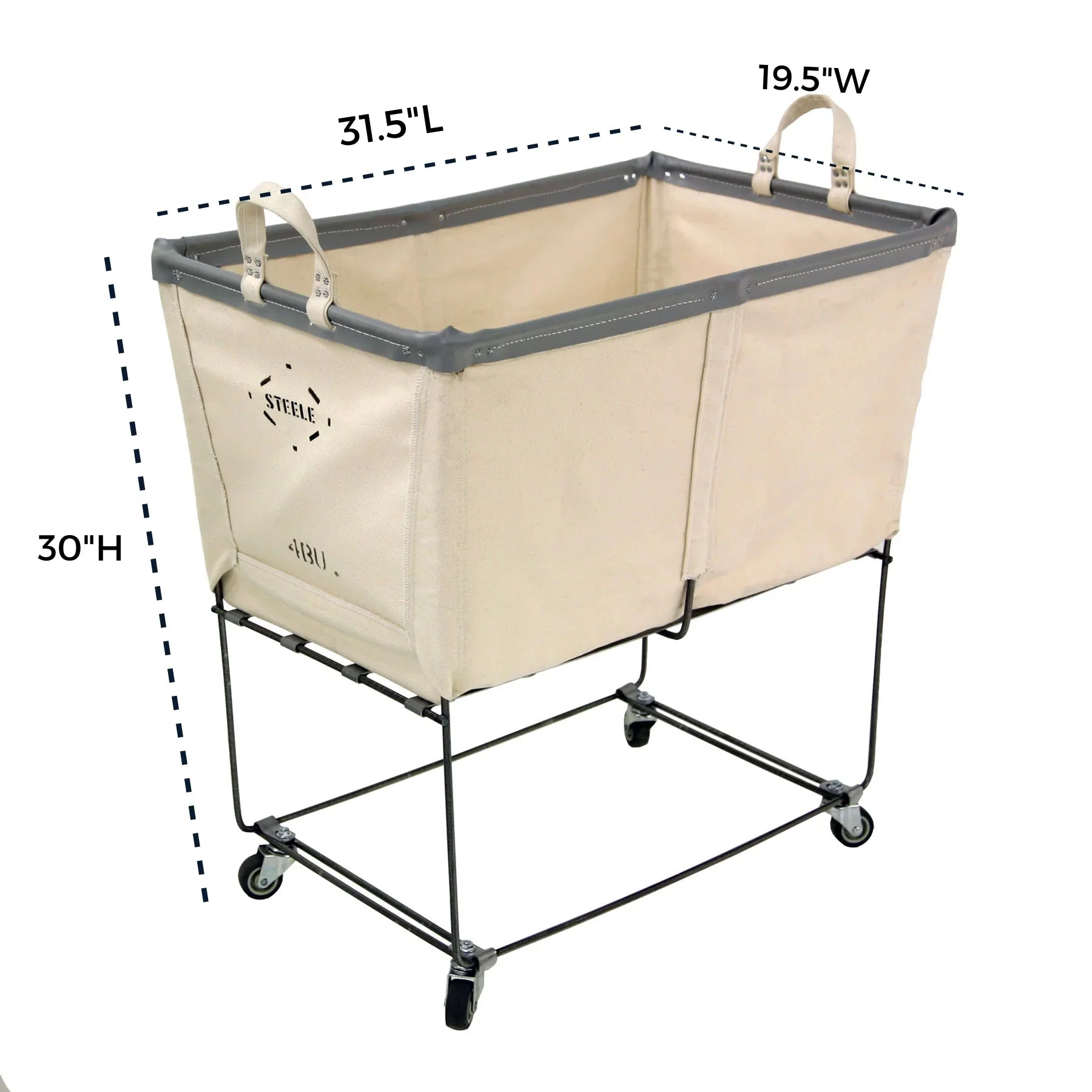 Elevated Canvas Basket-Permanent Style 4 Bushel - Image 4