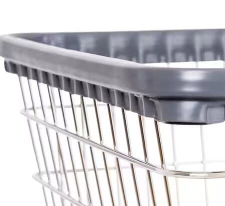 LARGE CAPACITY LAUNDRY CART W/ DOUBLE POLE RACK - Image 2