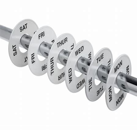 RDR-2 Round Rack Divider - Days of the Week (Mon-Sat) - Image 3