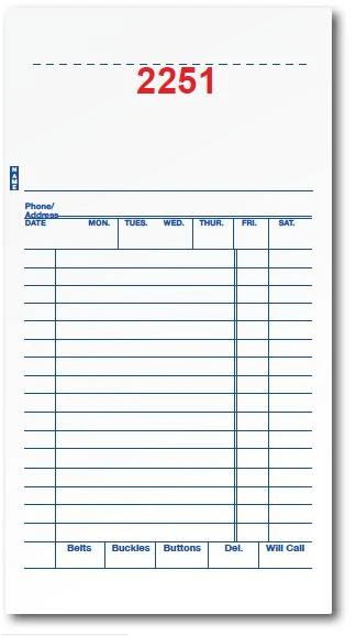 SVTM-203 Mid Size Speedvoices 3-Part Blank Form 1000 per case - Image 2