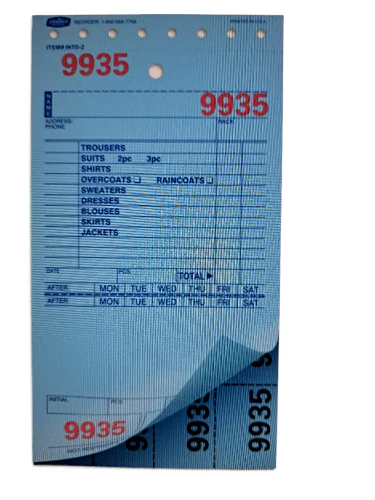 TKVL - 602 Tickvoices - 2 Bond 3 - Part Dry Cleaning Form - Image 4